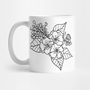 Trio of Flowers Mug